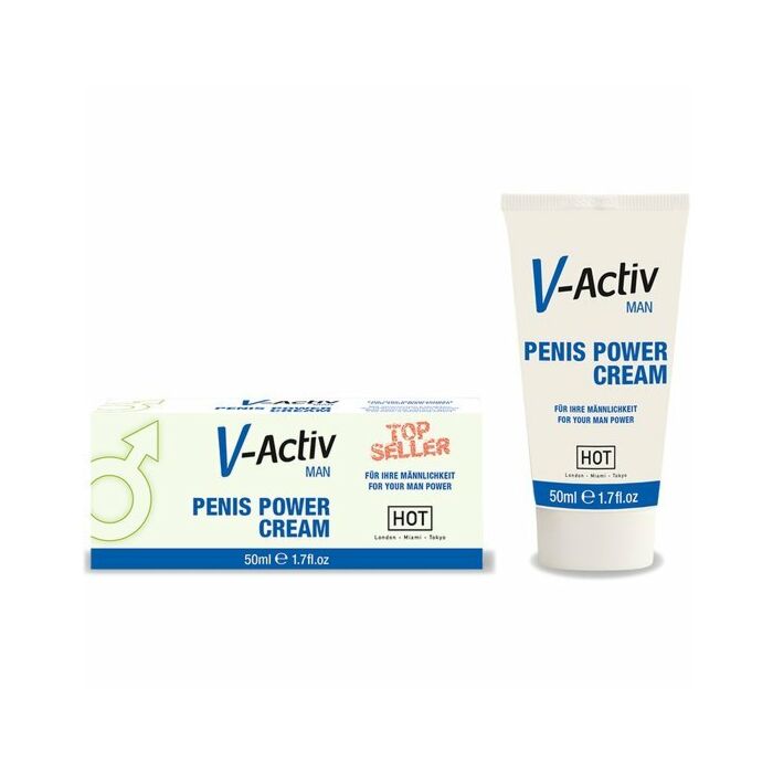 Hot v-activ hombre crema potenciadora de la erecci