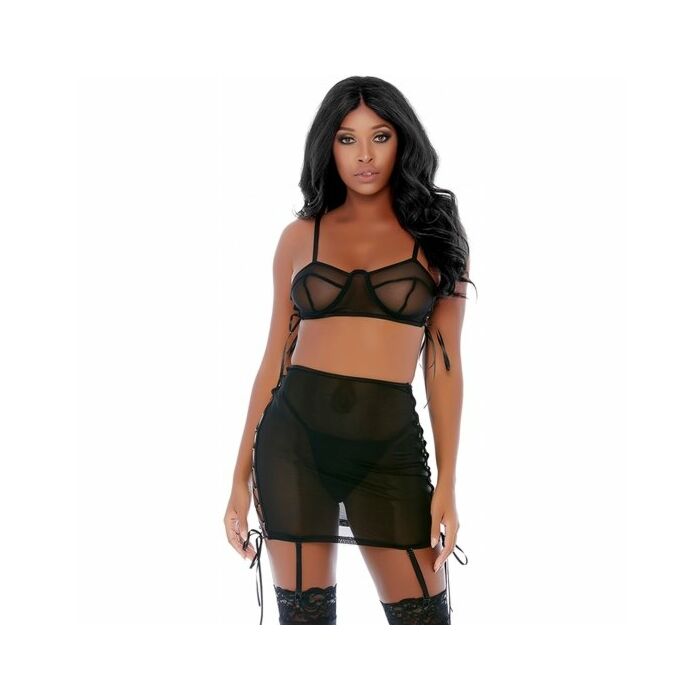 Ring it on chemise conjunto negro