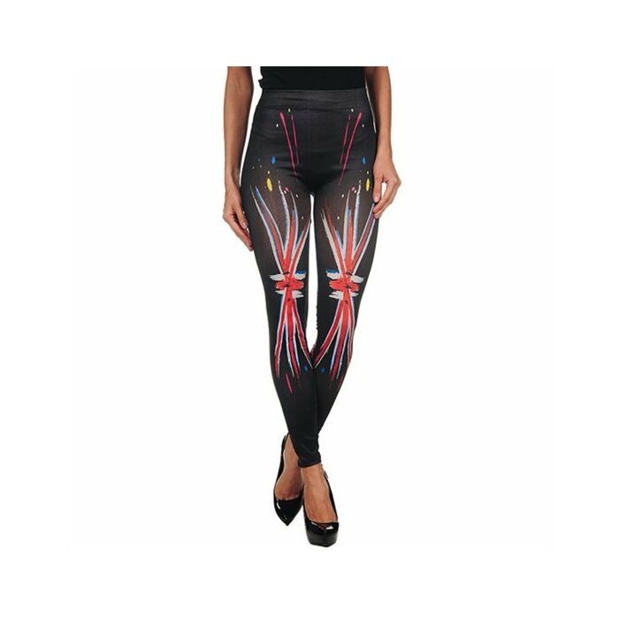 Intimax painted legging uk black