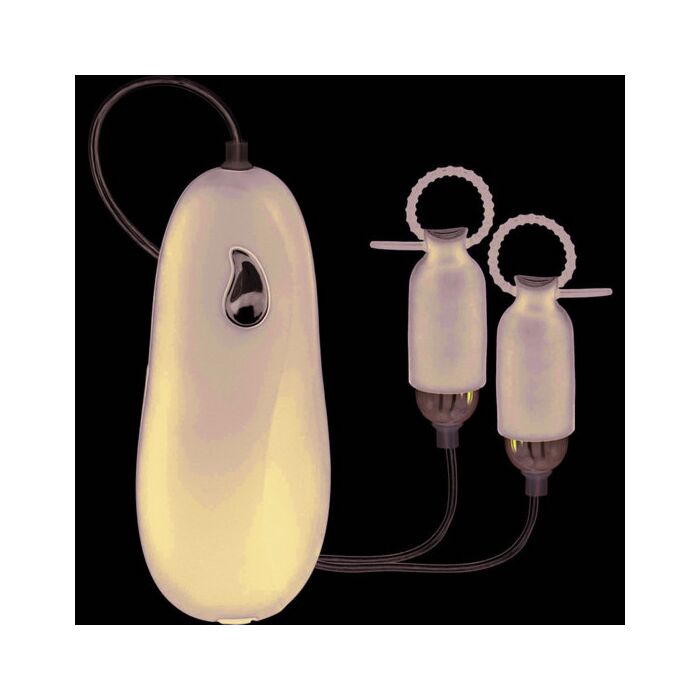 Pinzas para pezones con vibrador negro