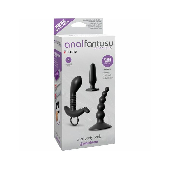Plug anal party pack black