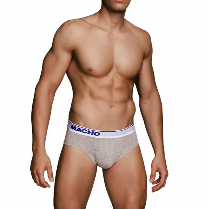 Macho - mc088 calzoncillo gris talla s