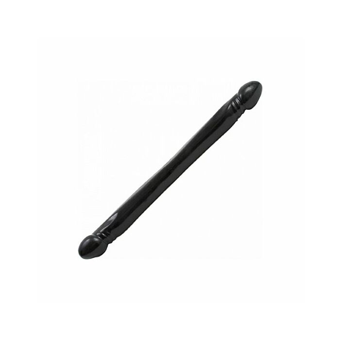 Pene doble blando 45 cm negro