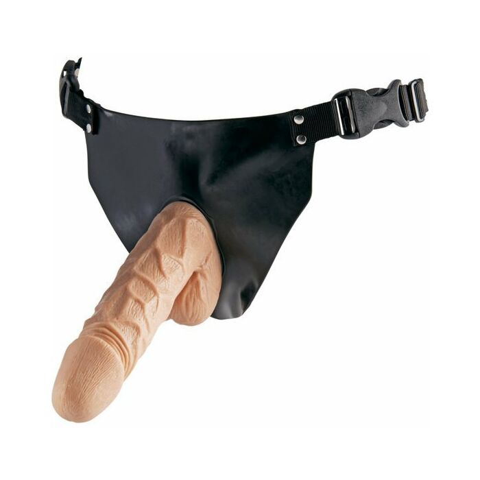 Arnes con pene realistico y braguita ajustable