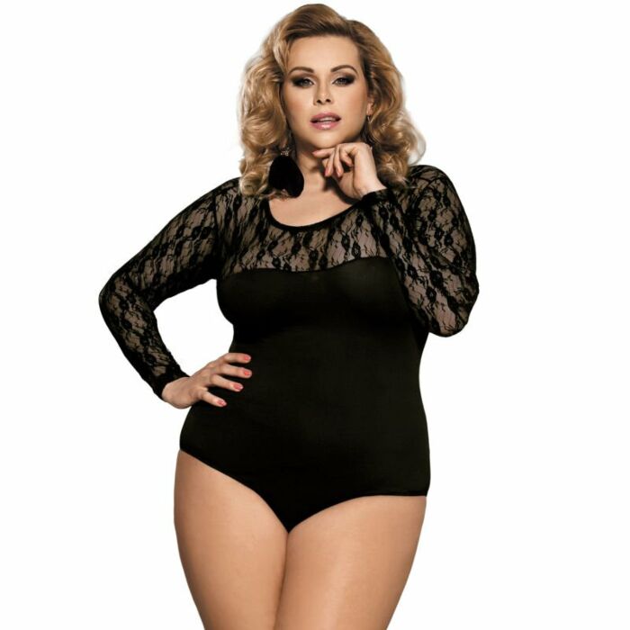 Subblime queen plus teddy manga larga negro