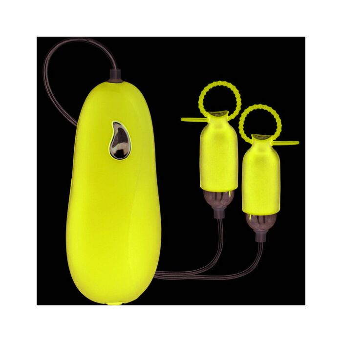 Pinzas para pezones con vibrador morado