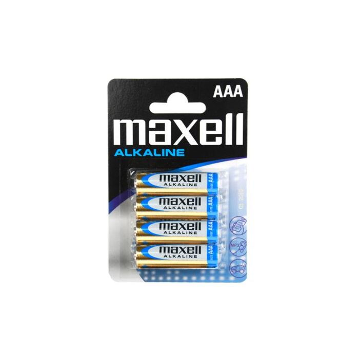 Blister 4 Pilas AAA Maxell Alcalinas