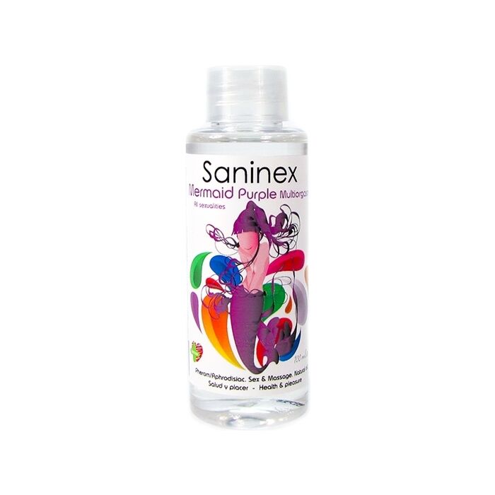 Saninex mermaid purple multiorgasmic - sex & massage oil  100ml