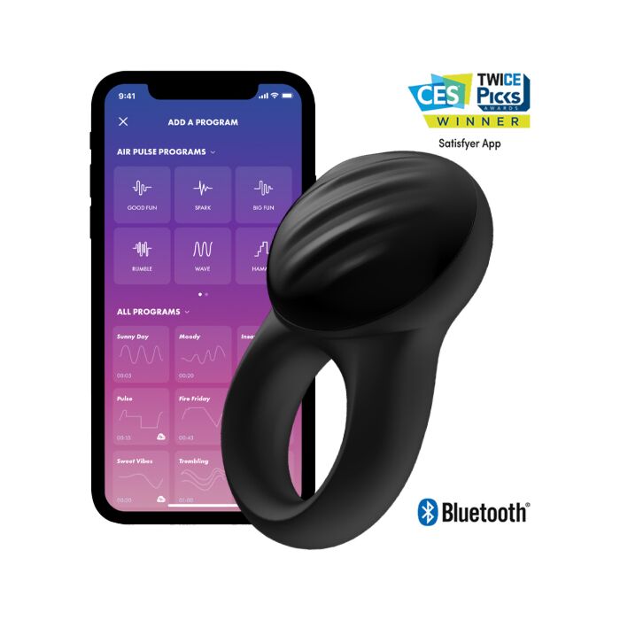 Satisfyer signet ring - anillo vibrador con app