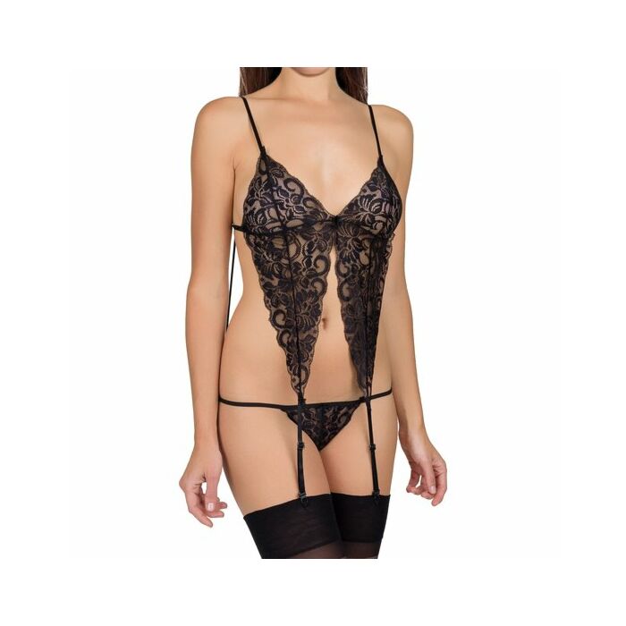 Picardías black rain negro