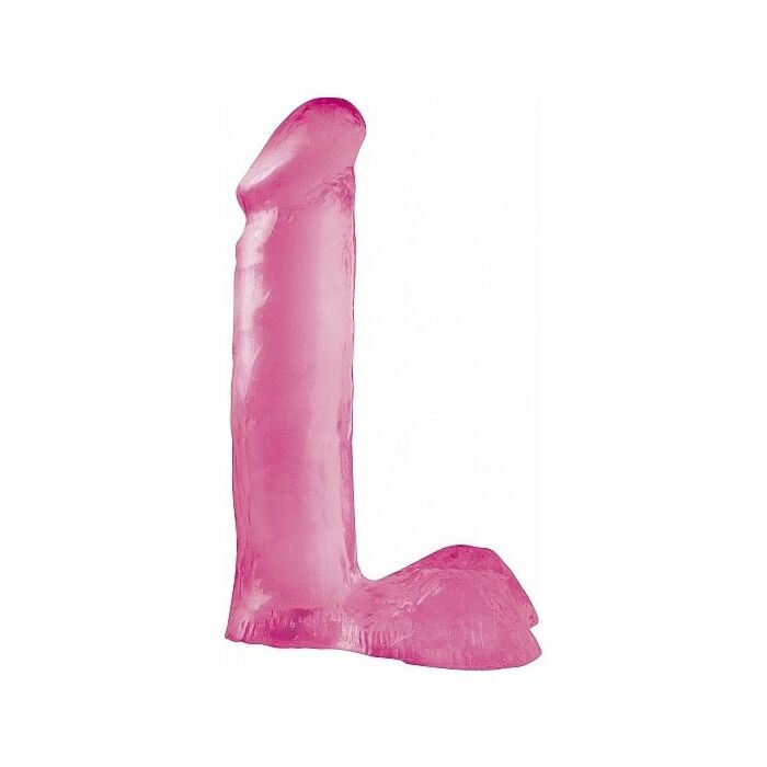 Basix pene de gelatina 17 cm rosa