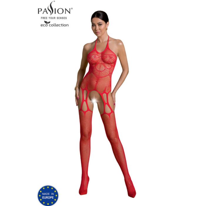 Bodystocking Eco Passion Rojo