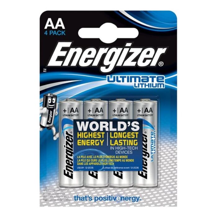 Pilas Energizer Ultimate AA 1,5V (Blíster 4)