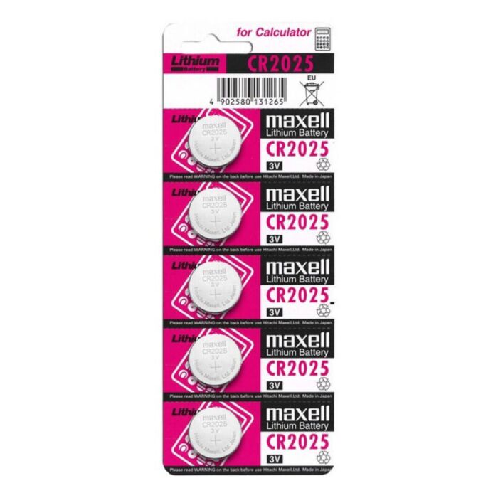 Pilas Maxell CR2025 3V - Pack 5