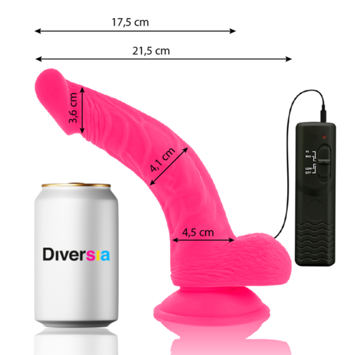 FlexiVibe - Dildo Vibrante Flexible 21.5 cm - Rosa