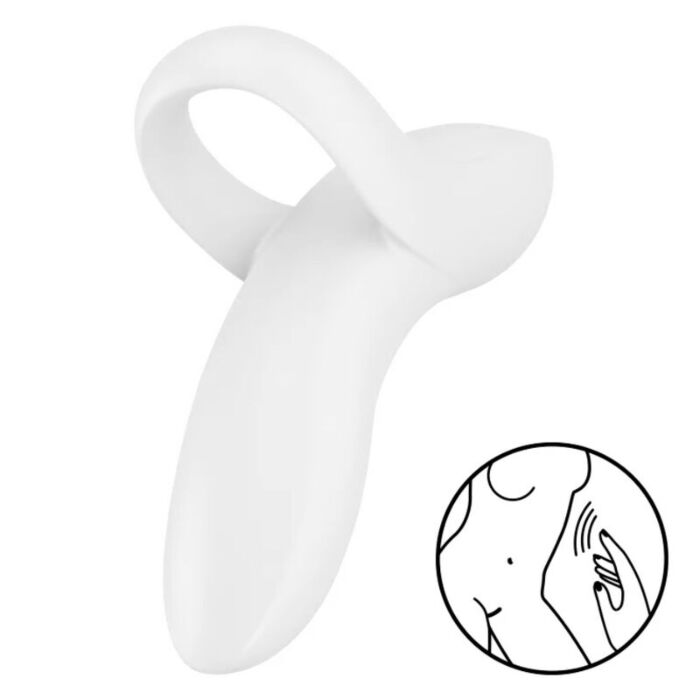 Dedal Vibrador Blanco Bold