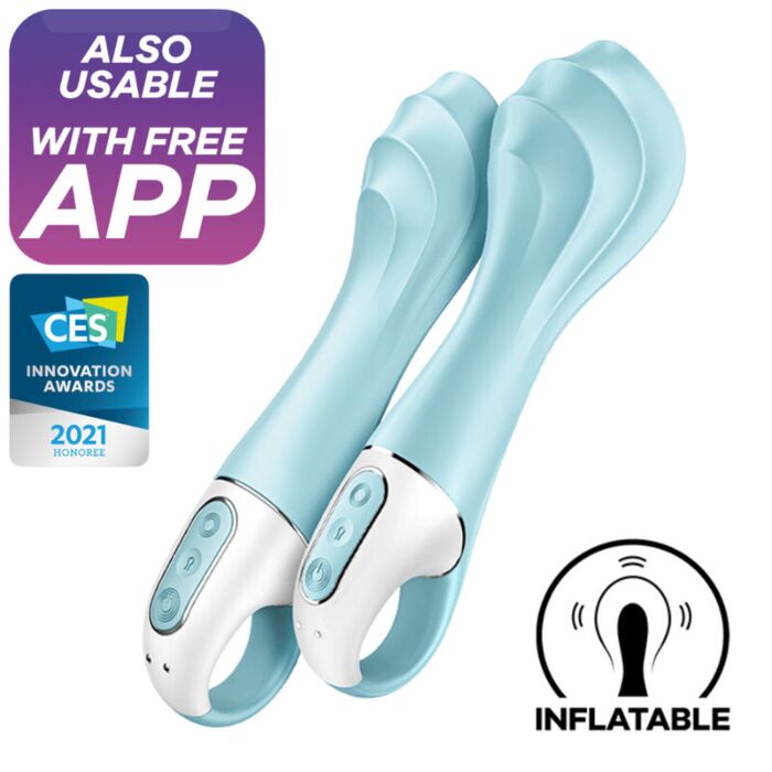 Vibrador Inflable Satisfyer Air Pump G Spot Azul