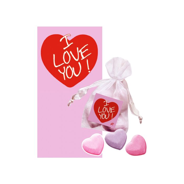 Expositor Sales Baño Corazón Fresa