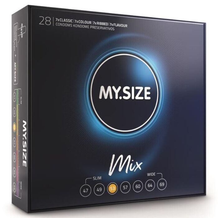 Pack Mix Preservativos MySize 53mm - 28ud