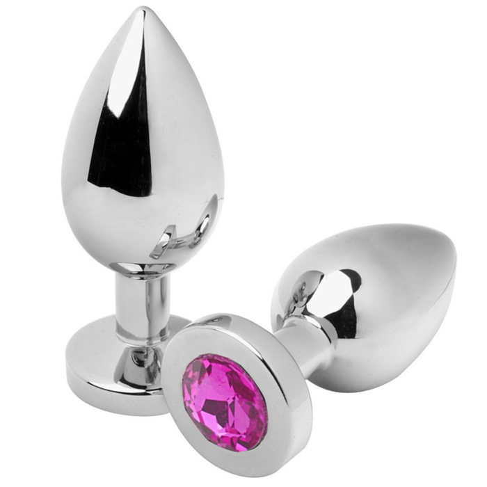 Diamante Rosa: Plug Anal Metal