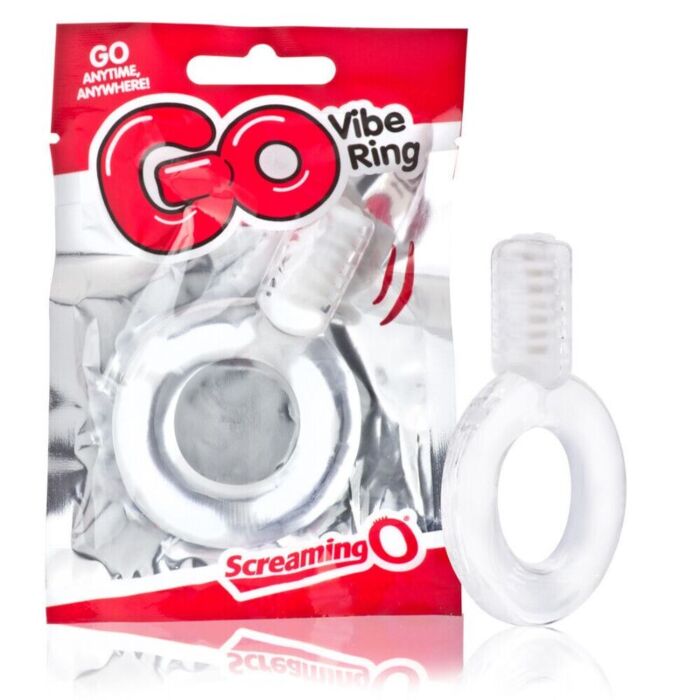 Anillo Vibrador Transparente Cristal Vibrante