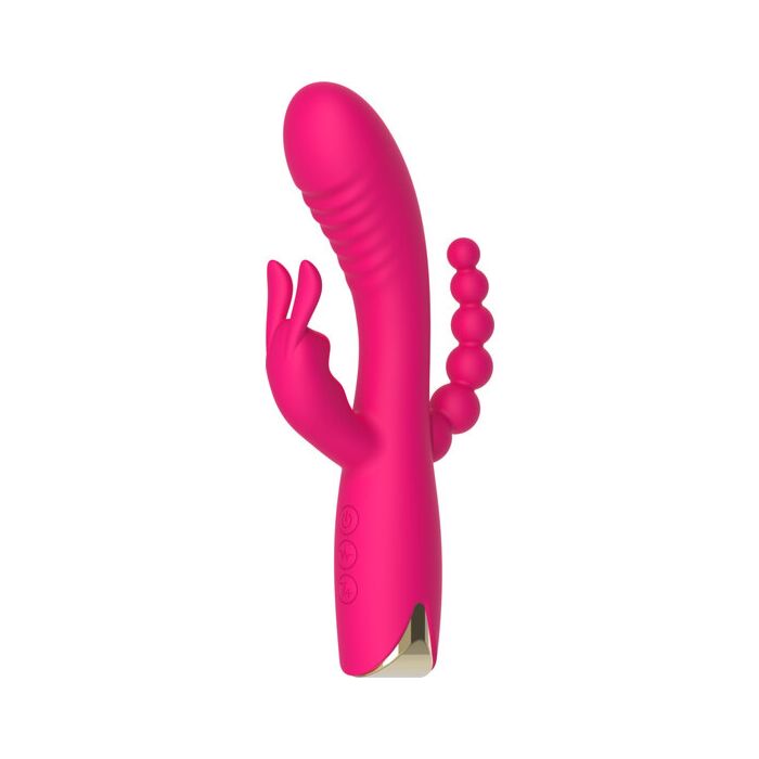 Trivibra - Vibrador Triple de Silicona