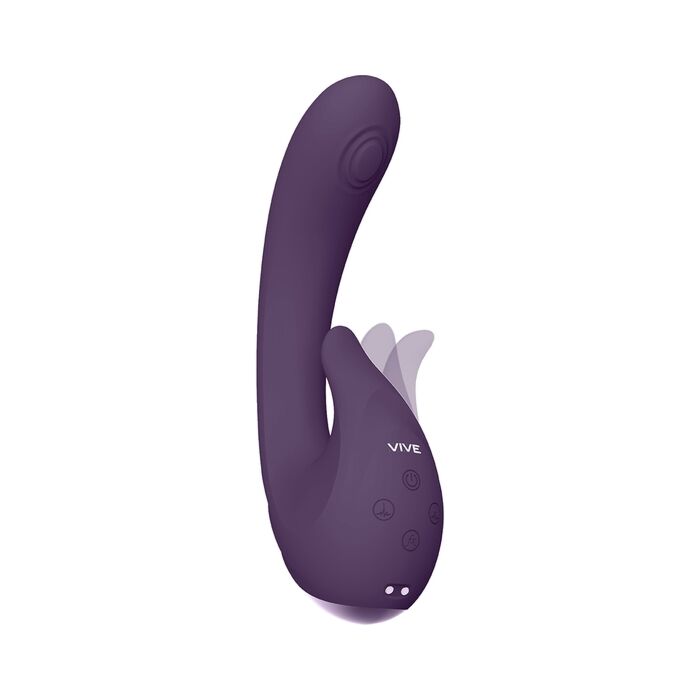 Vibrador Punto G Pulsante: Morado Vivo