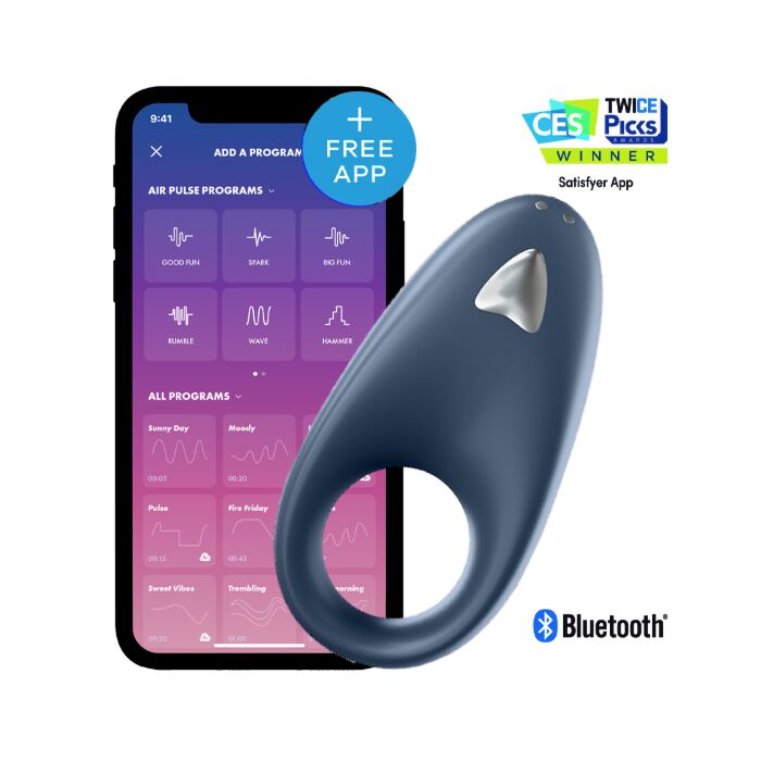 Satisfyer powerful one ring - anillo vibrador con app