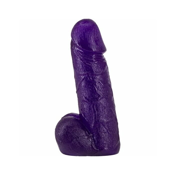 Pene realistico con testiculos - 18cm - morado