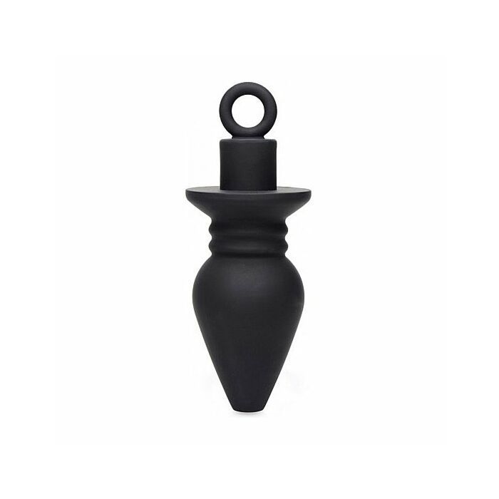 Plunged plug hueco de silicona - negro
