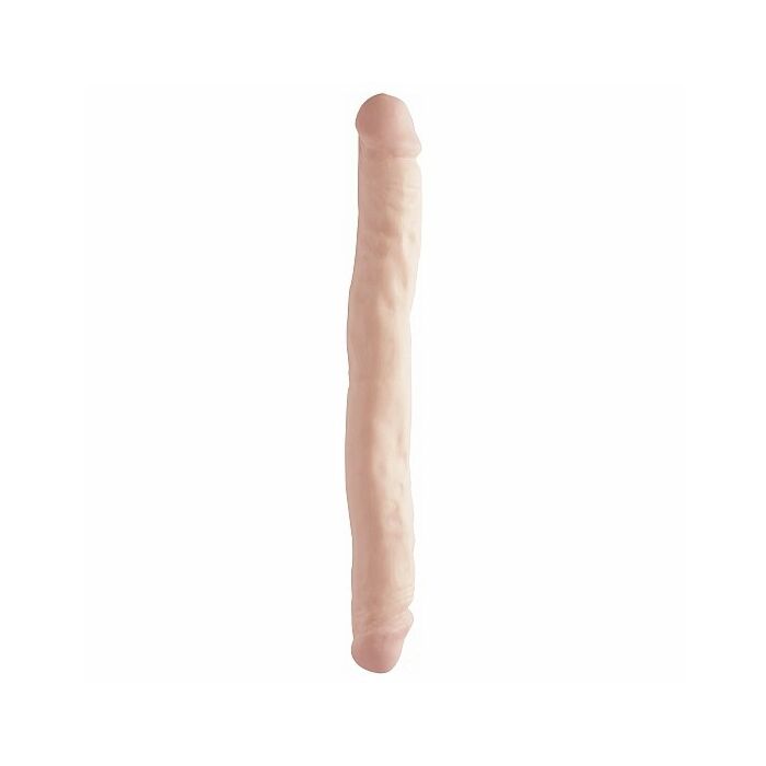 Basix pene doble de gelatina natural 34 cm