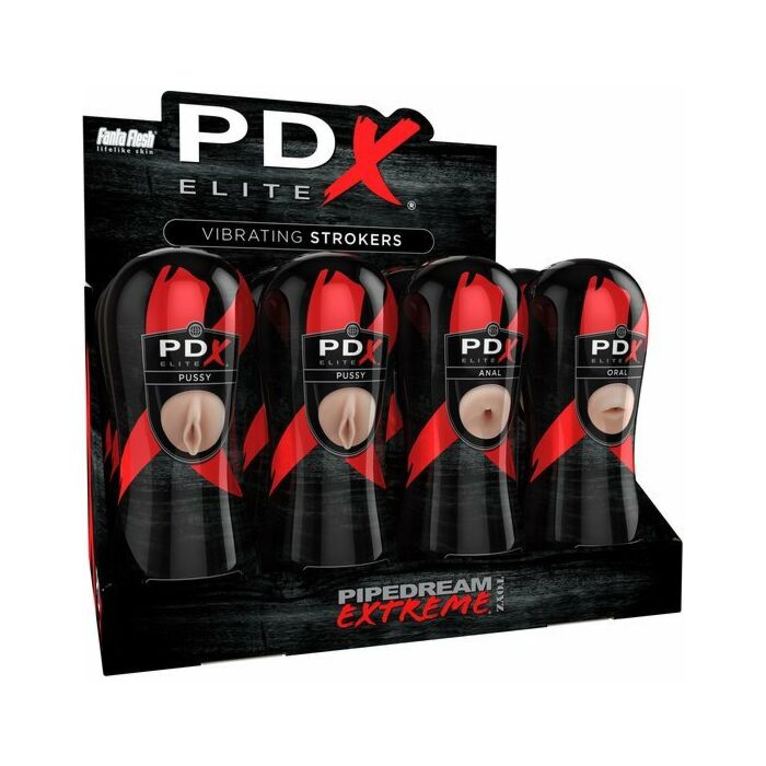 Display pdx elite 12uds masturbadores con vibración