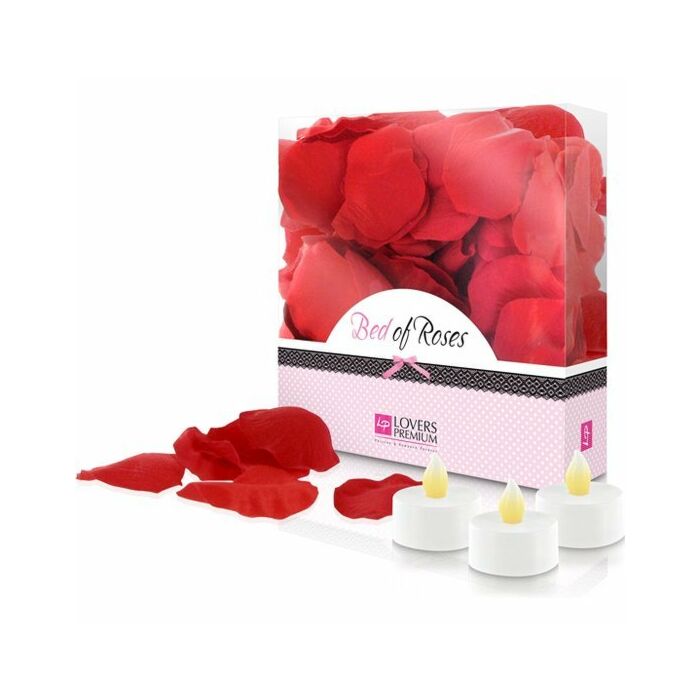 Loverspremium petalos de rosa rojos