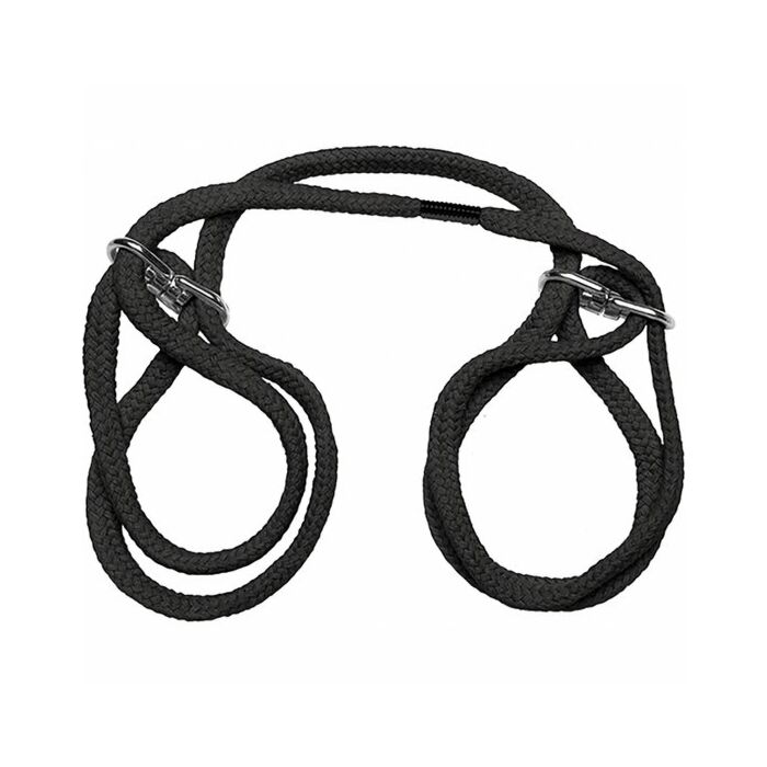 100% algodon, ataduras - negro