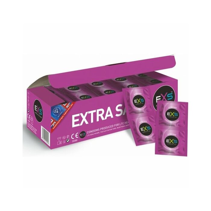 Exs extra safe -  extra grueso -144 pack