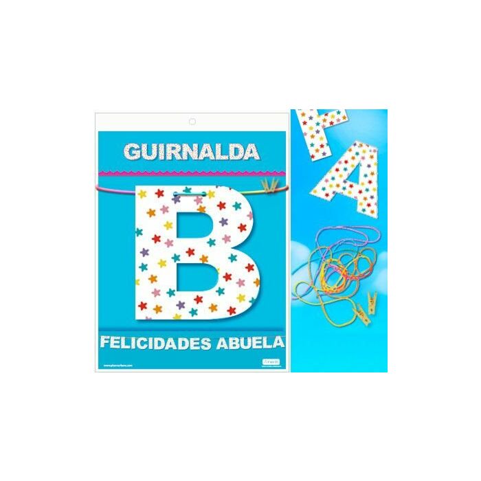 Guirnalda felicidades abuela (cartulina 220gr)