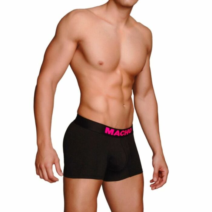 Macho - ms075 boxer deportivo negro talla s