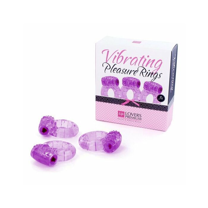 Loverspremium - anillos de placer 3 uds morado