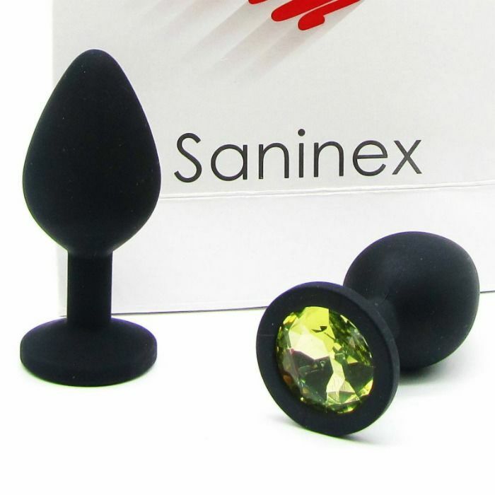 Saninex plug intense orgasmic anal sex color negro