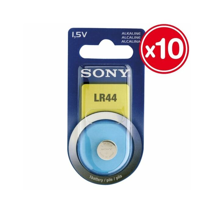 Lr44 15v sony alcalina (10 unidades)