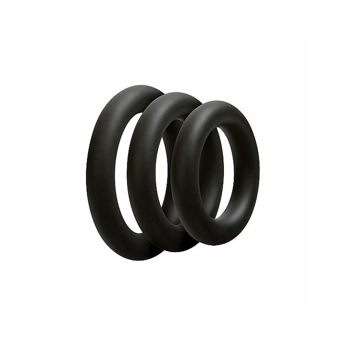 Kit Triple Anillo Negro