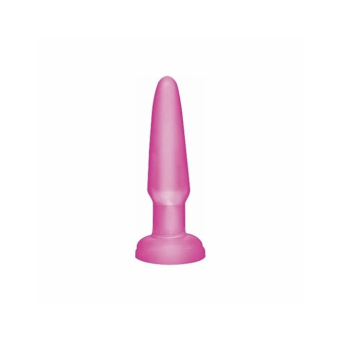 Basix mini plug anal de gelatina 9 cm rosa