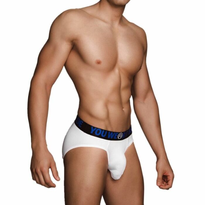 Macho - mx074 calzoncillo con trompa blanco talla s