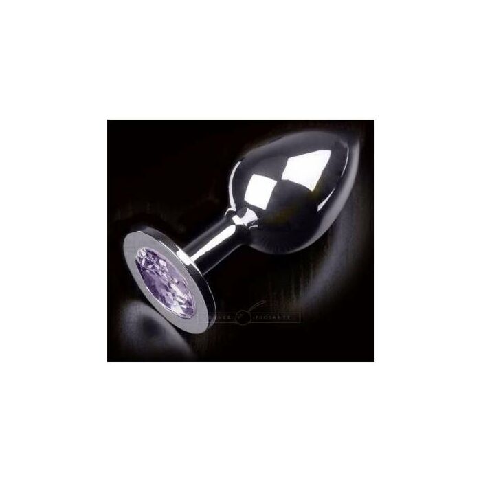 Plug anal jewellery large plata / lila