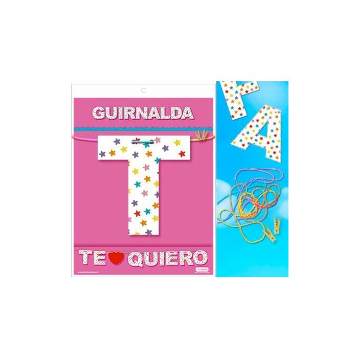 Guirnalda te quiero (cartulina 220gr)