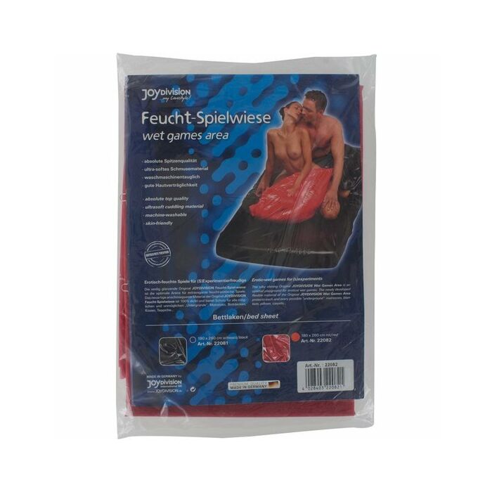 Sabana roja de plastico