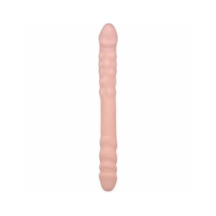 Basix pene doble de gelatina natural 37 cm
