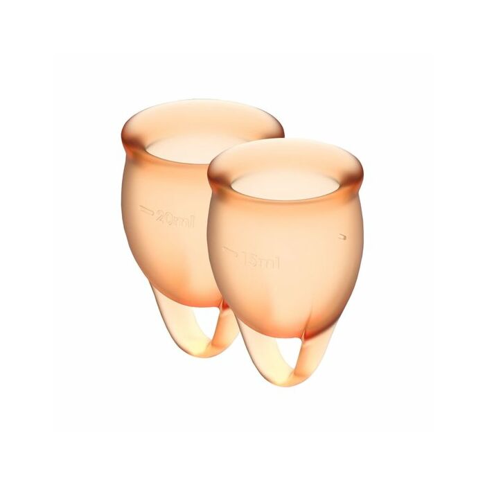Satisfyer feel confident copa menstrual - naranja