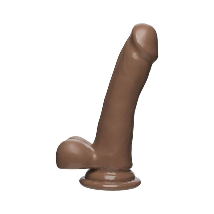 Pene realistico delgado firmskyn 16.51 cm - marrón