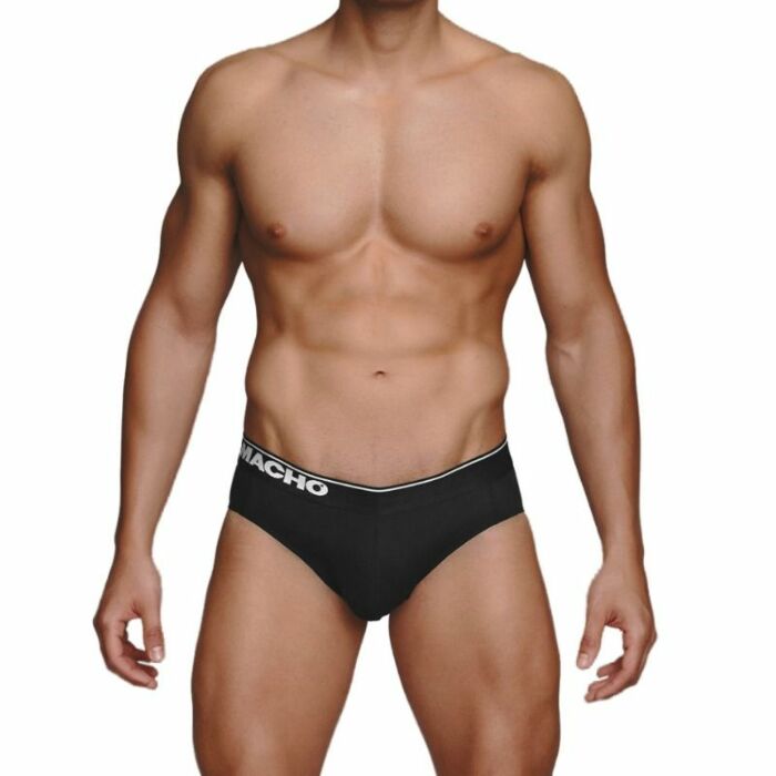 Macho - mc091 calzoncillo corto negro talla s